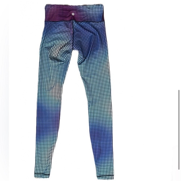 Lululemon wunder under multi color print legging full on luon - Picture 4 of 5